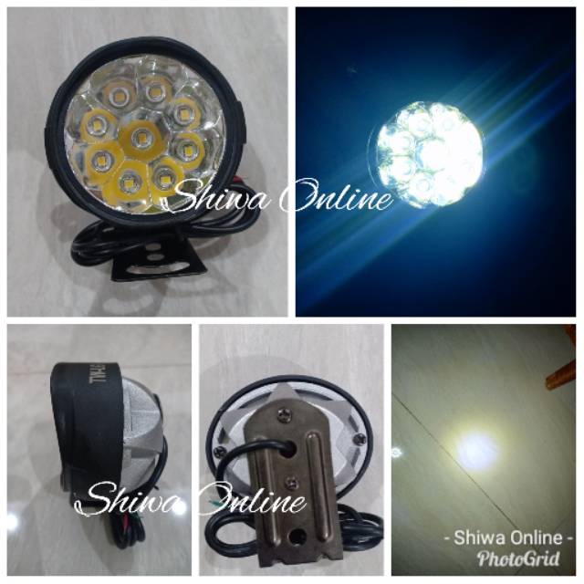 Lampu Tembak Sorot 9 Mata Bulat - Lampu Sorot 9 Led
