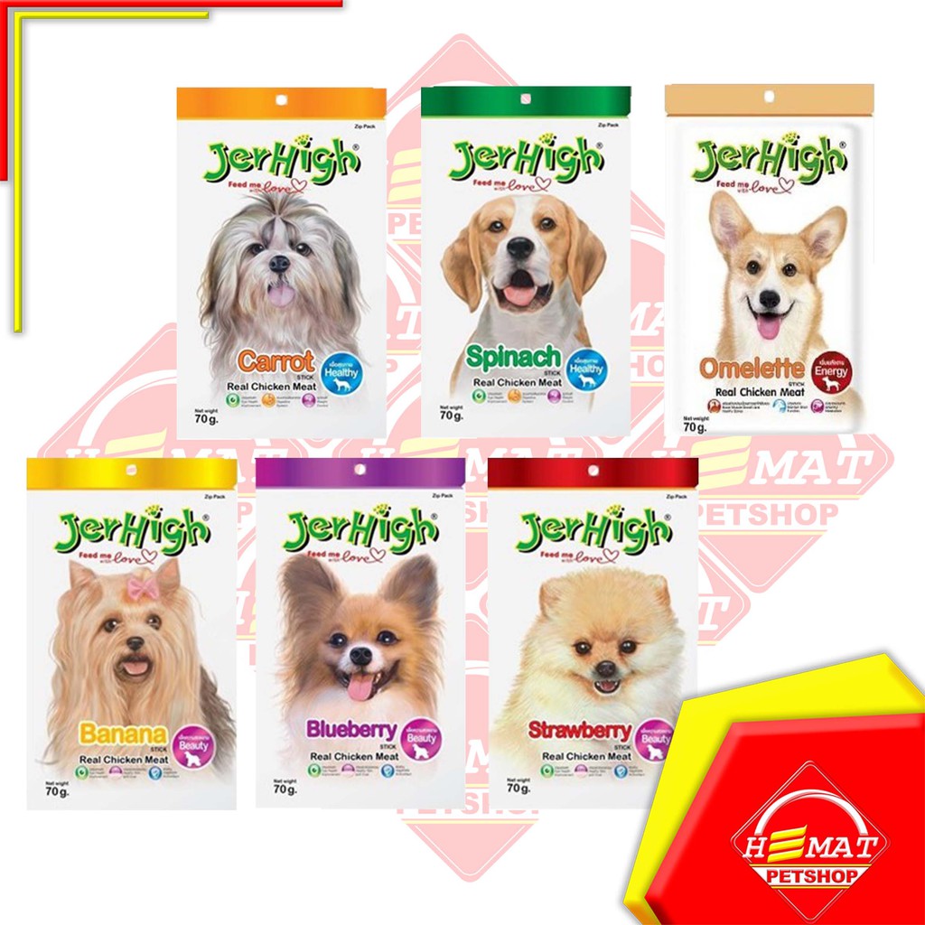 Jerhigh Fruity Treat 70 Gram / Snack Cemilan Anjing Jerhigh 70 Gr