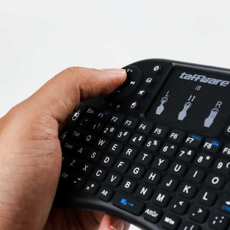 Taffware Mini Keyboard Wireless 2.4GHz dengan Touch Pad &amp; Mouse