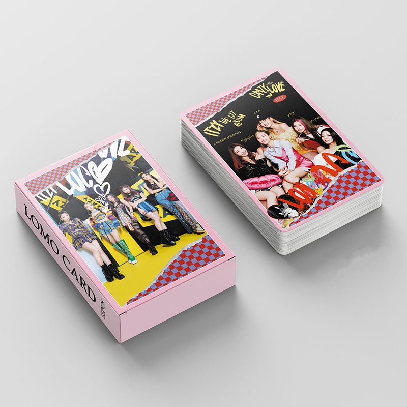 55pcs/box ITZY photocards CRAZY IN LOVE Album LOMO card Postcard ((In STOCK) Kpop fan