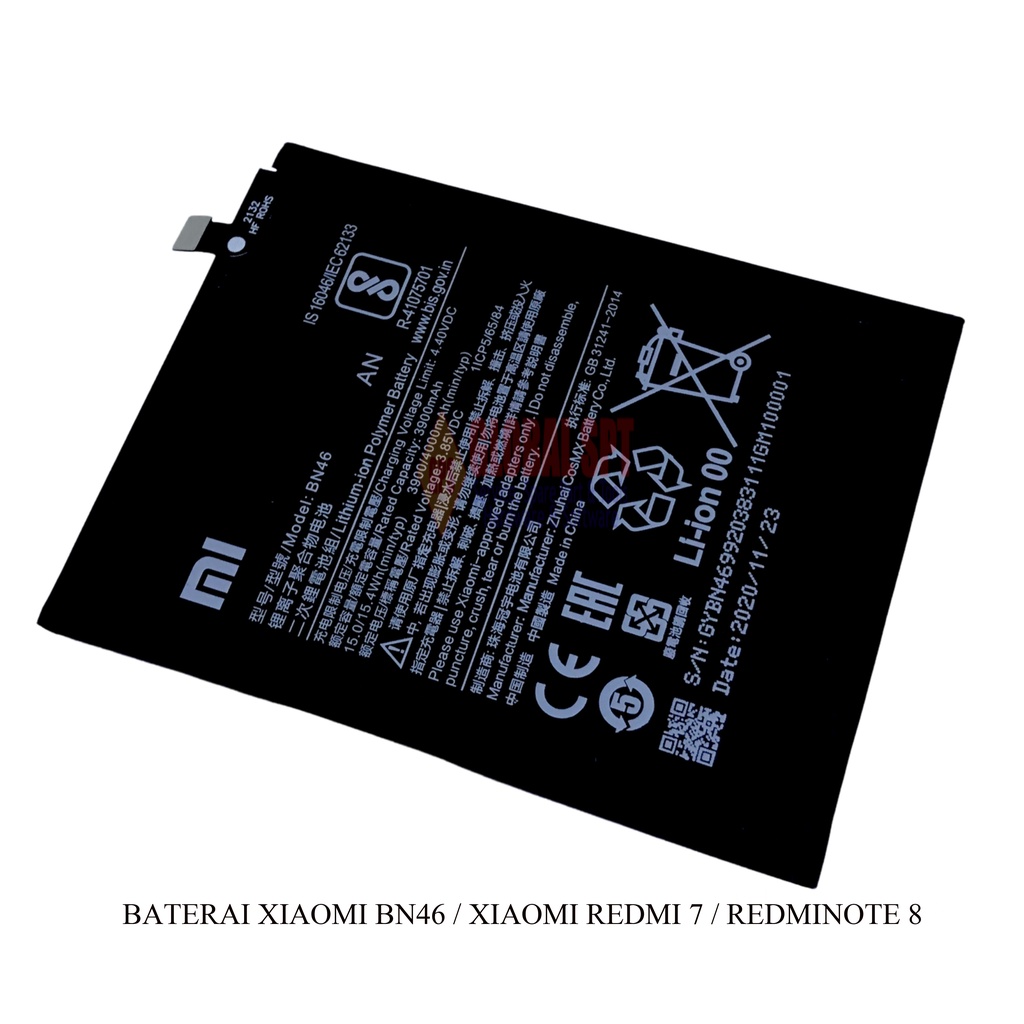 BATERAI XIAOMI BN46 / BATRE / BATERE REDMI 7 / REDMINOTE 8