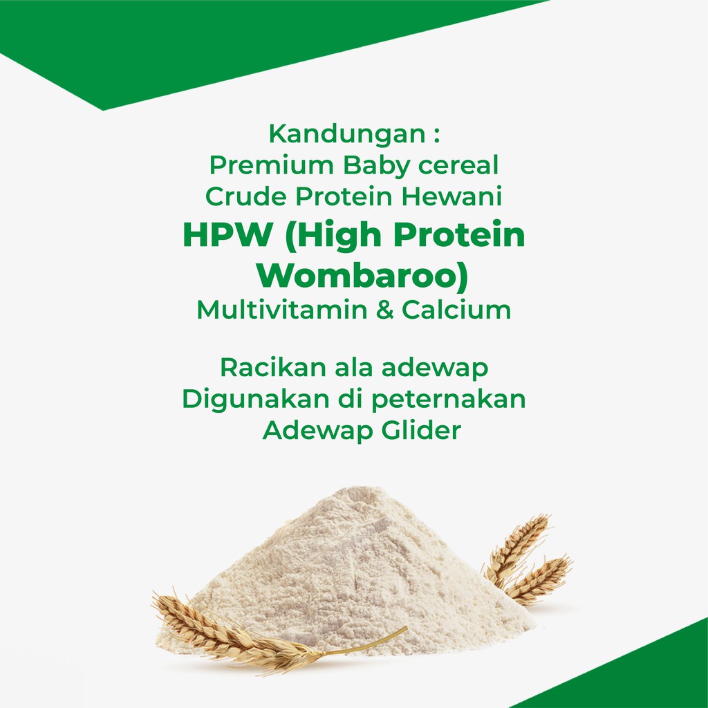 ADEWAP GLIDER Nutrition Max Makanan Bubur Sugar Glider Premix Protein Kalsium HPW Daily Meal Harian