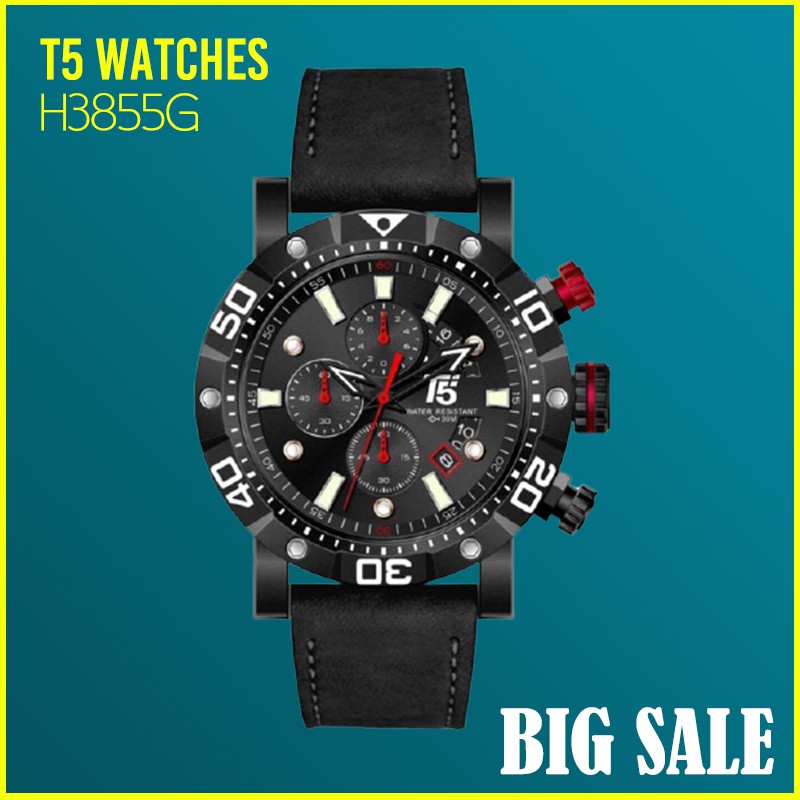 Jam Tangan T5 H3855G Original Chronograph