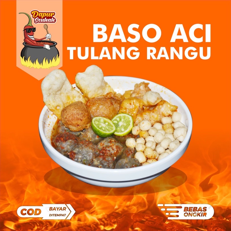 Jual Baso Aci Tulang Rangu 10 Biji Komplit Termantap Khas Garut