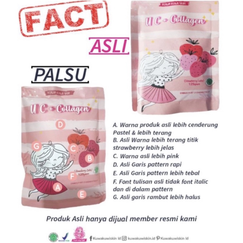 uc collagen[kuwakuwiskin]Bpom isi 125 gr{susu pemutih}