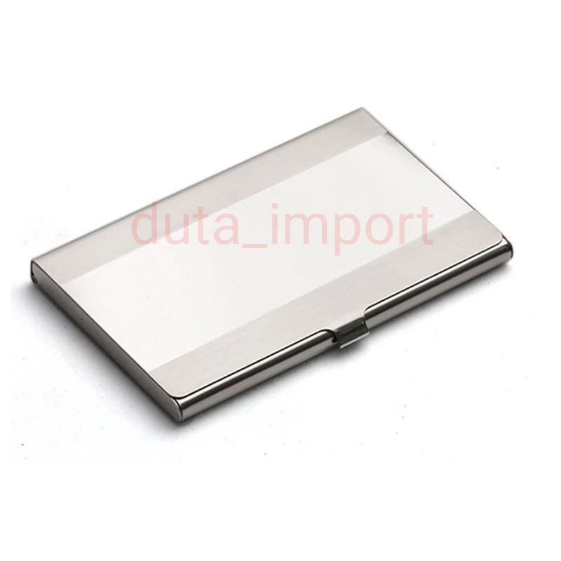 Kotak Kartu Nama mirror stainless/kulit beragam motif /ID Card Box holders/dompet kartu