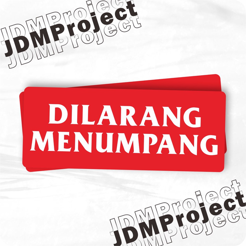 

Sticker Cutting Dilarang Menumpang