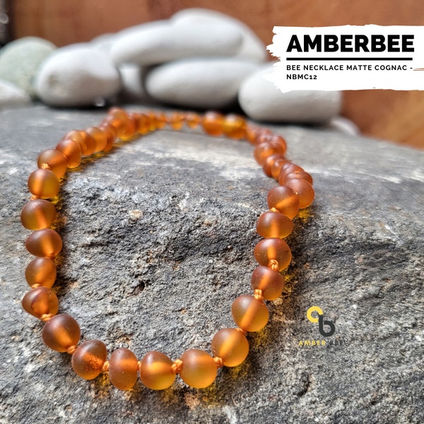 Kalung Amber Anak Bayi Premium Mate Cognac NMC12 By Amber Bee