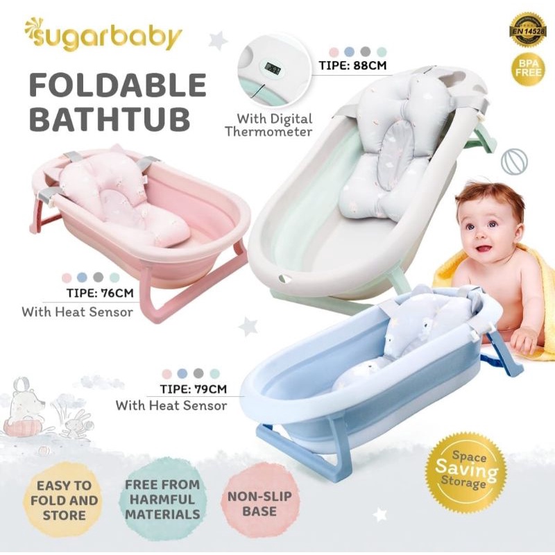 SUGARBABY FOLDABLE BATHTUB BAK MANDI LIPAT F76 F79 F88