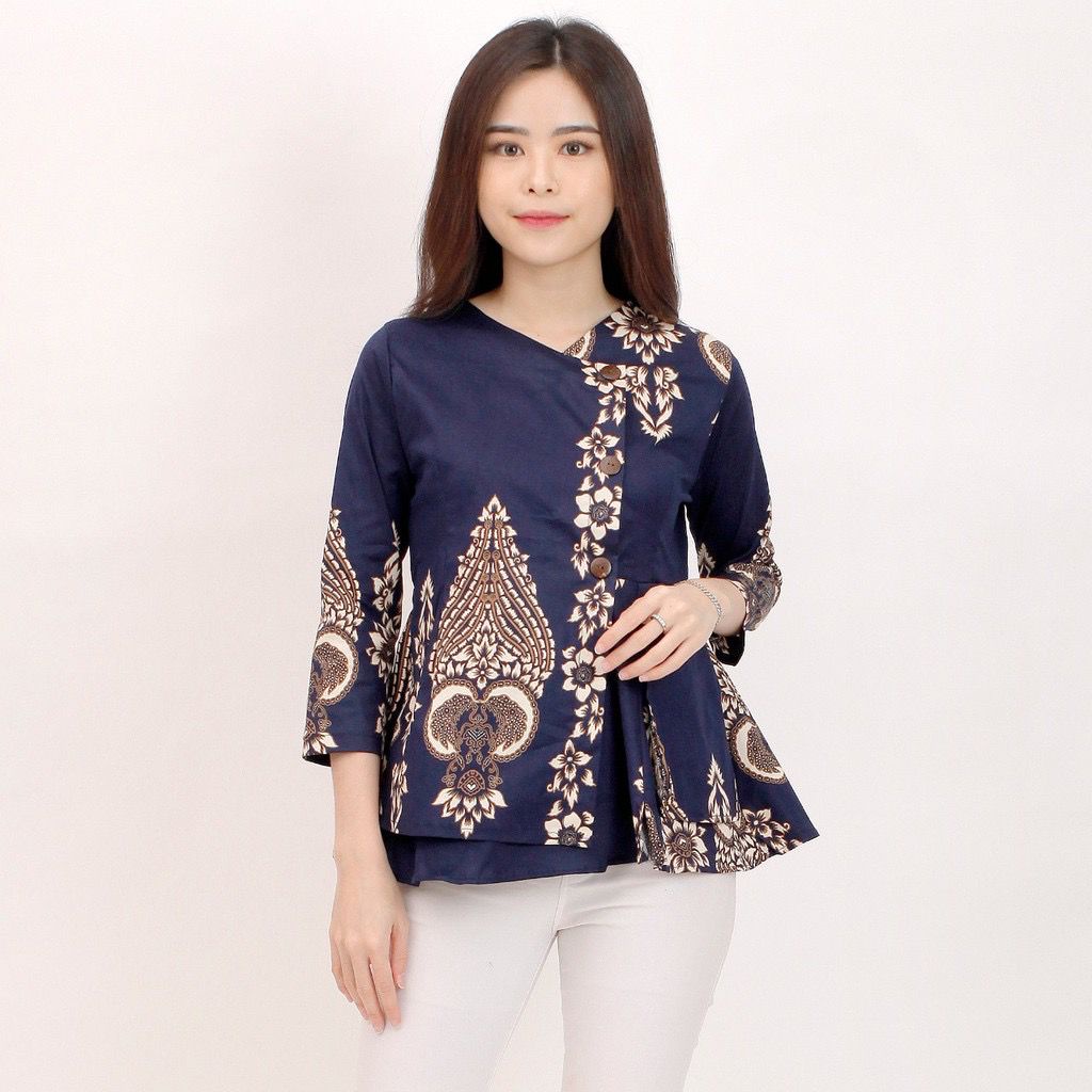 Baju Batik Wanita Lengan Panjang