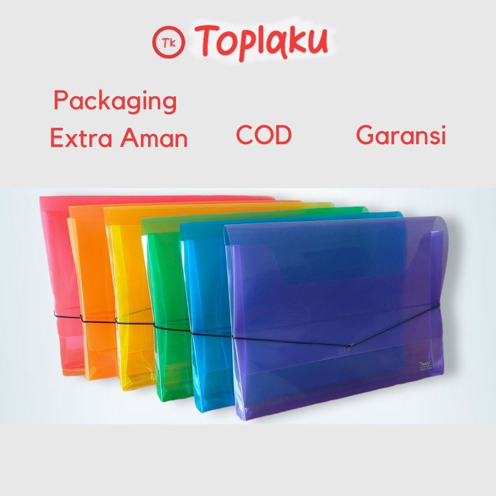 Jual Topla Map Dokumen Plastik Anti Air Dokumen Keeper File Holder Bag