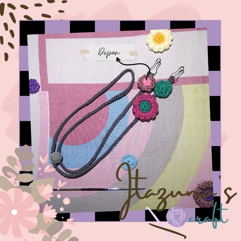 strap masker/ konektor masker rajut/ strap masker rajut