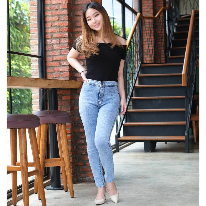 MAGCUN - Celana Highwaist Polos - Celana Leging Polos HW Pinggang Tinggi