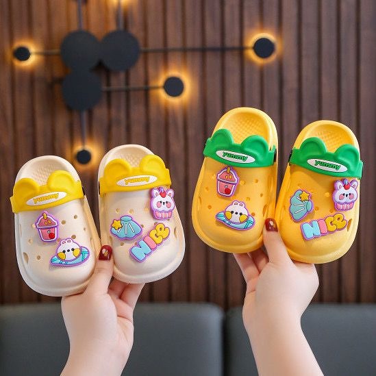 Minipetite SH2143N Sendal balita bapao sendal pao pao anak sendal anak kartun import bahan karet empuk anti slip