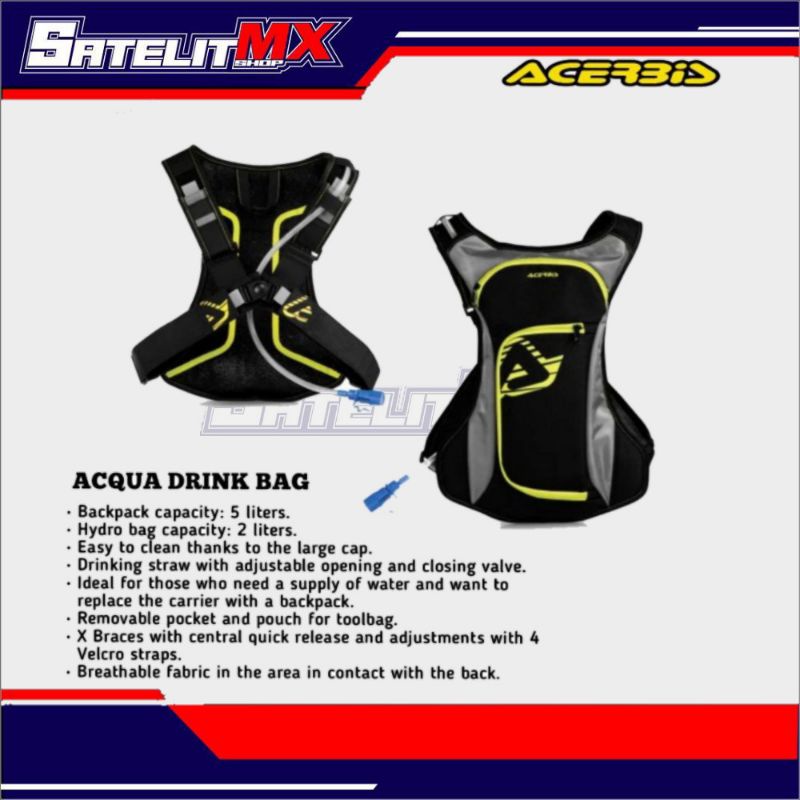 HYDRO BAG ACERBIS ACQUA DRINK BAG. TAS HYDROACERBIS. HYDROBAG