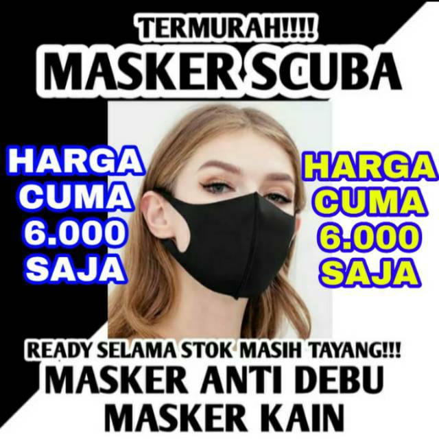 ABANA MASKER KAIN SCUBA MURAH MASKER NON MEDIS CUCI GUDANG