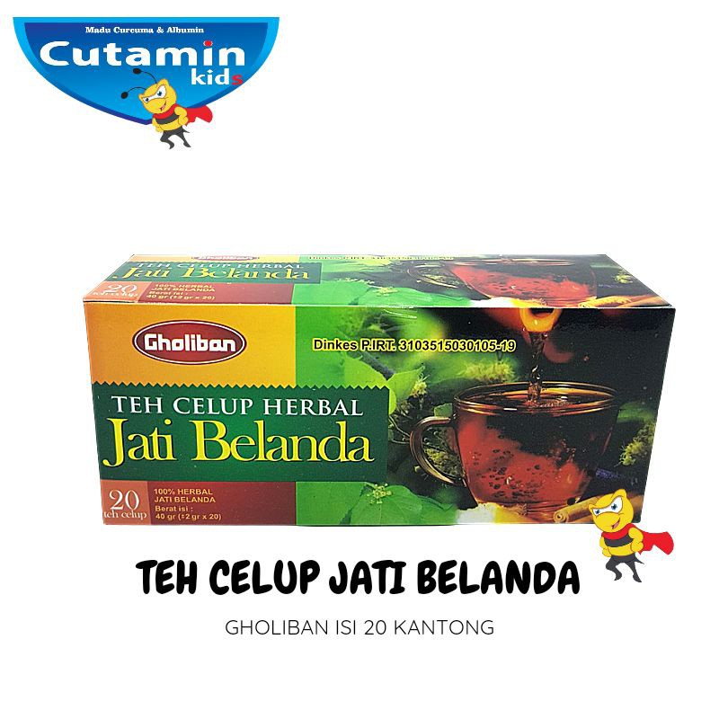 TEH JATI BELANDA CELUP/ SEDUH GHOLIBAN HERBAL ISI 20' ORIGINAL