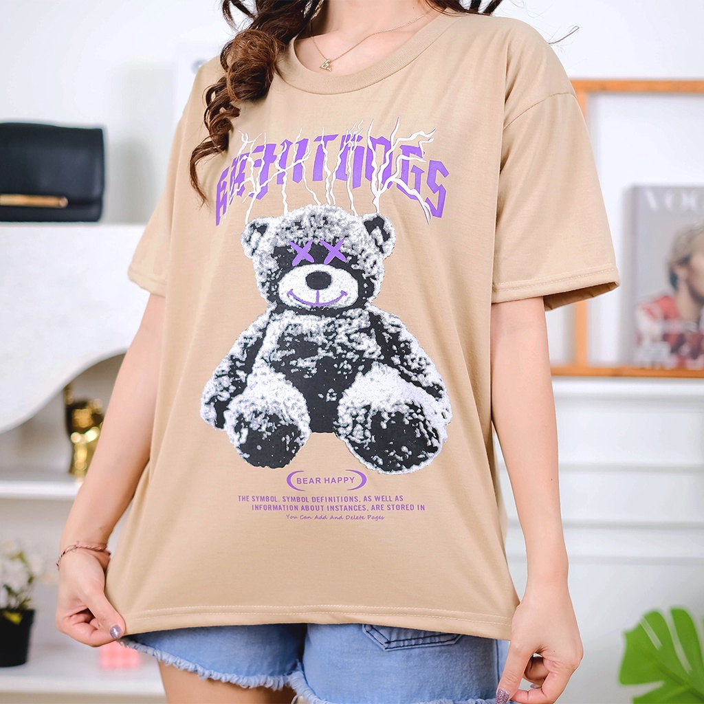 AFI - MC - ⭐️PREMIUM PE⭐️ Kaos Oversize Power Bear (LD 106, P 65)