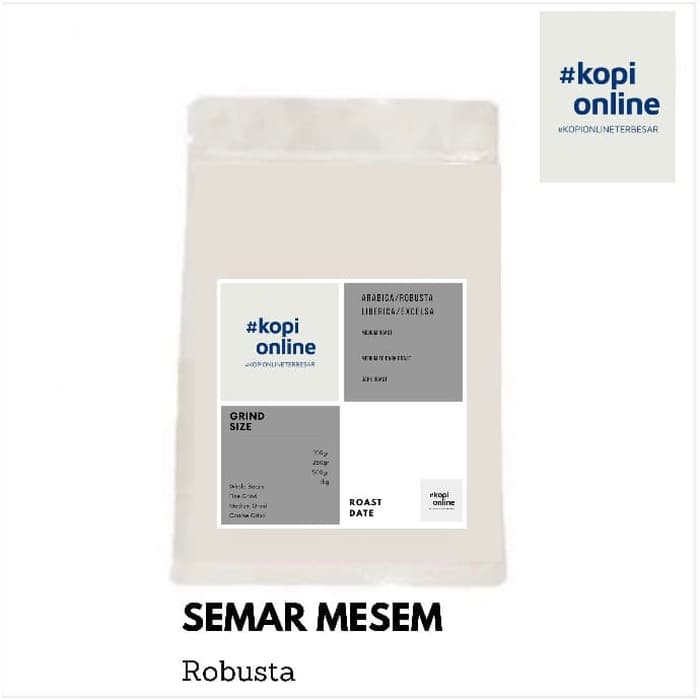 

ROBUSTA SEMARMESEM 500GR/KOPI/COFFEE - BIJI