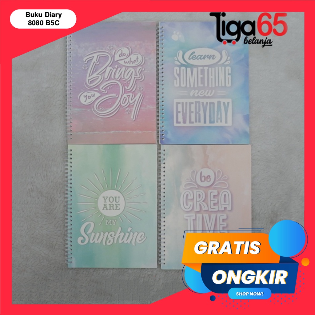 365 Notebook/Buku Diary/Buku &amp; Alat Tulis/GREEBEL RING BOOK 8080 B5C