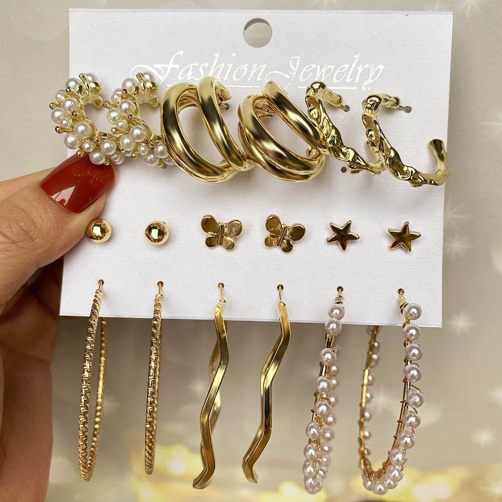 Nanas Drop Earrings Set Perhiasan &amp; Aksesoris Penjualan Panas Wanita Hadiah Mewah Stud Earrings Anting Untuk Wanita Geometris