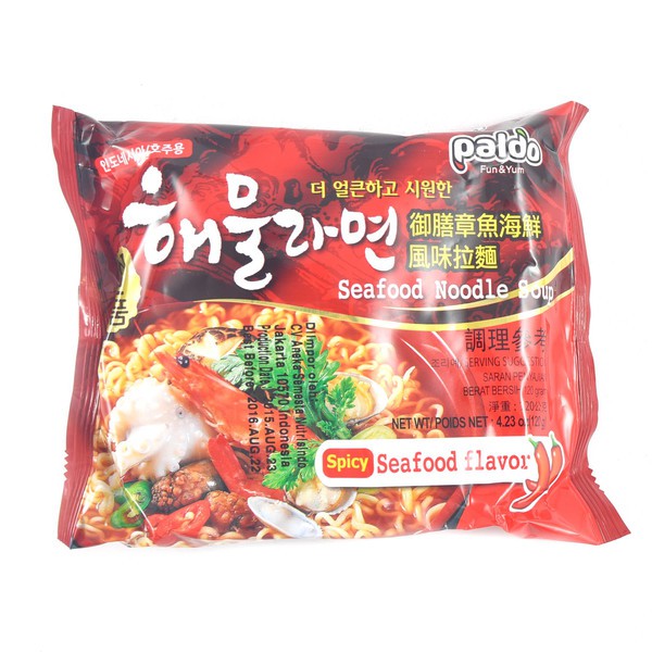 

PALDO Spicy SeaFood Soup Noodle 120gr - Mie Kuah Pedas Instant Korea
