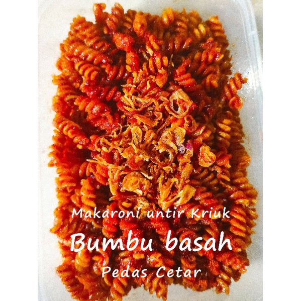 

MAKARONI UNTIR Kriukk Bumbu basah dan kering