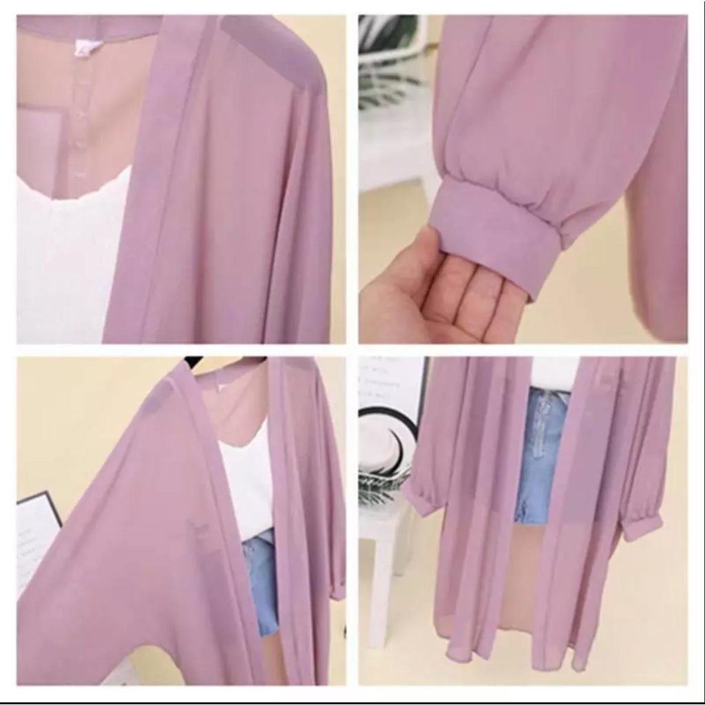 (COD) OH Fashion Hanna Basic Long Cardi #6347