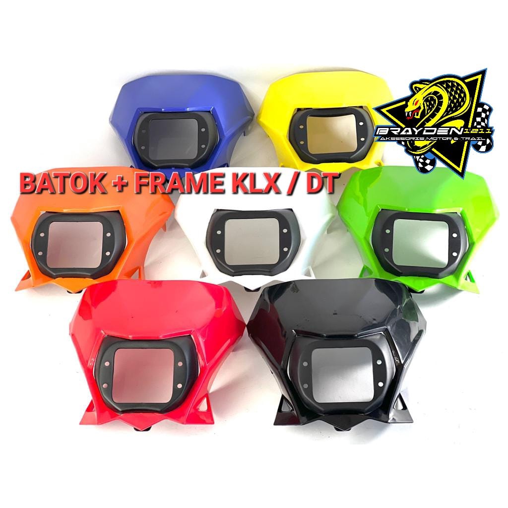 LAMPU HEADLAMP KLX BF DTRACKER KLX/BATOK LAMPU DEPAN KLX BF DTRACKER/KEDOK DEPAN KLX TANPA LAMPU