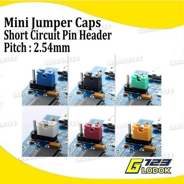 Short Circuit Pin Header Mini Jumper Caps Connector Konektor 2.54mm