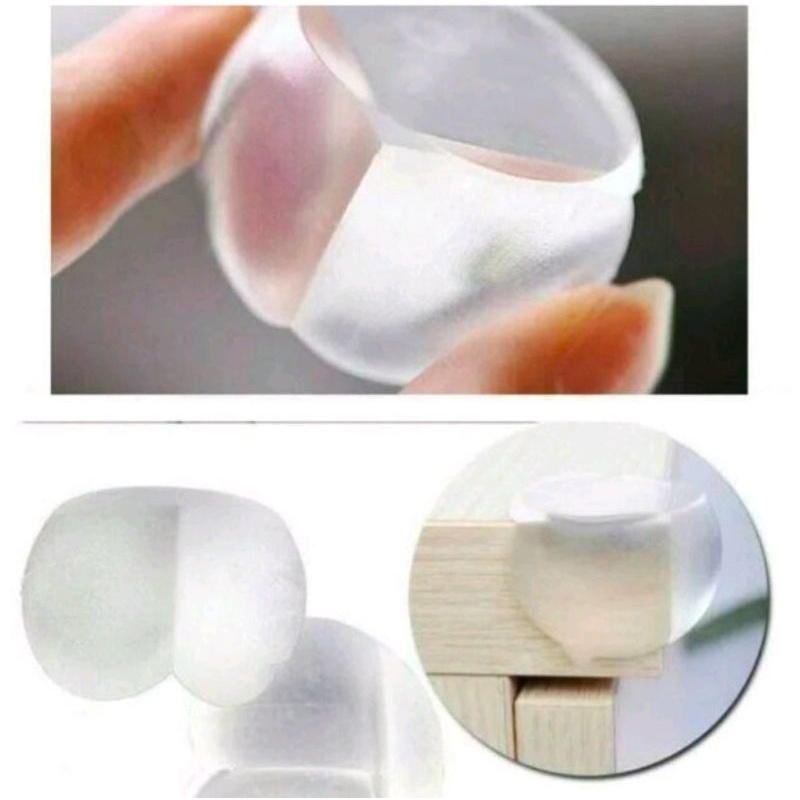 Silicone Pelindung Sudut Meja Model Oval Karet Pelindung Siku Meja 3M Import Best Seller