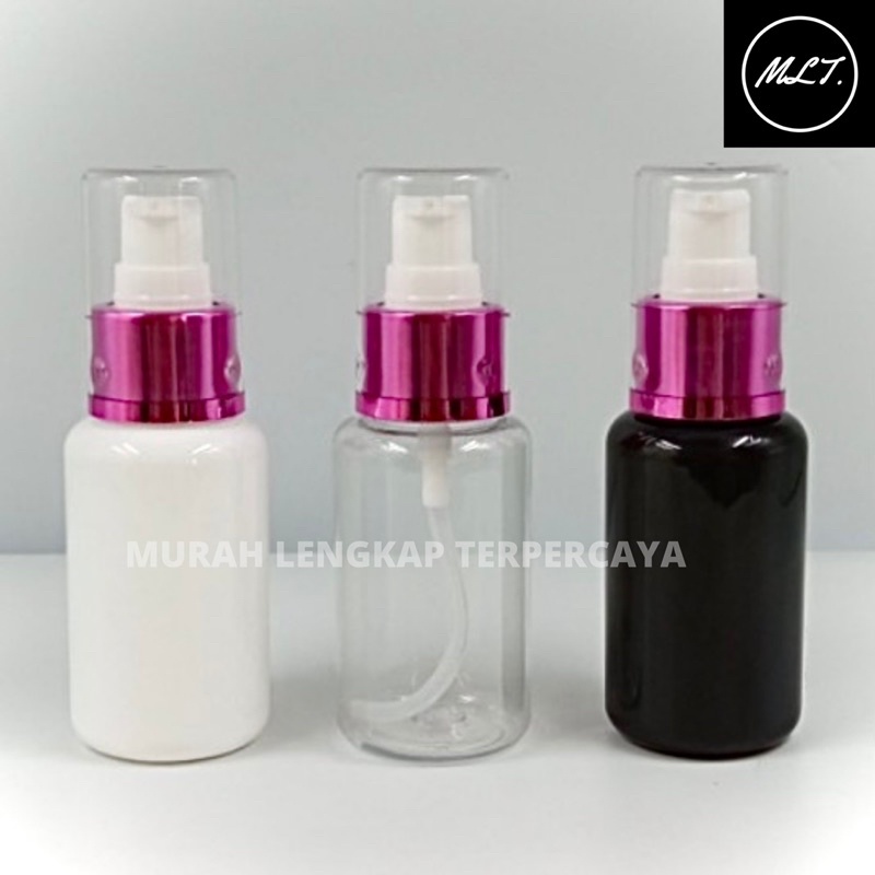 BOTOL TREATMENT PUMP 70ML TREATMENT PUMP FULL CAP PINK / BOTOL 70 ML PUMP TREATMENT PINK FULLCAP