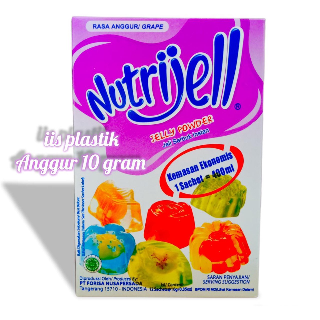 nutrijell 10 gram / nutrijell buah 10 gram / agar nutrijell buah 10 gram