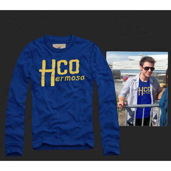 [L&P] Kaos /T-Shirt HOLLISTER LENGAN PANJANG BIRU 0-1 High Quality (L&P)