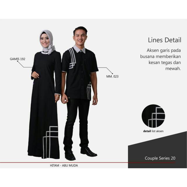 Busana Muslim Muslimah Mutif Couple Series 20