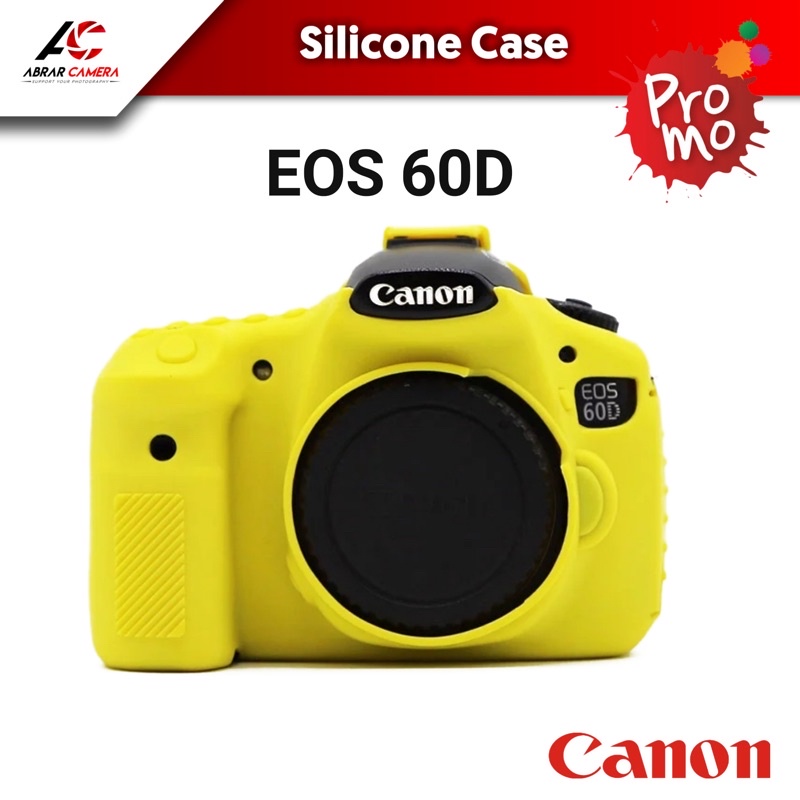 Silicone Case Kamera Canon Eos 60D Yellow Kuning Protective Case Soft Shell SLR Artifact kamera DSLr