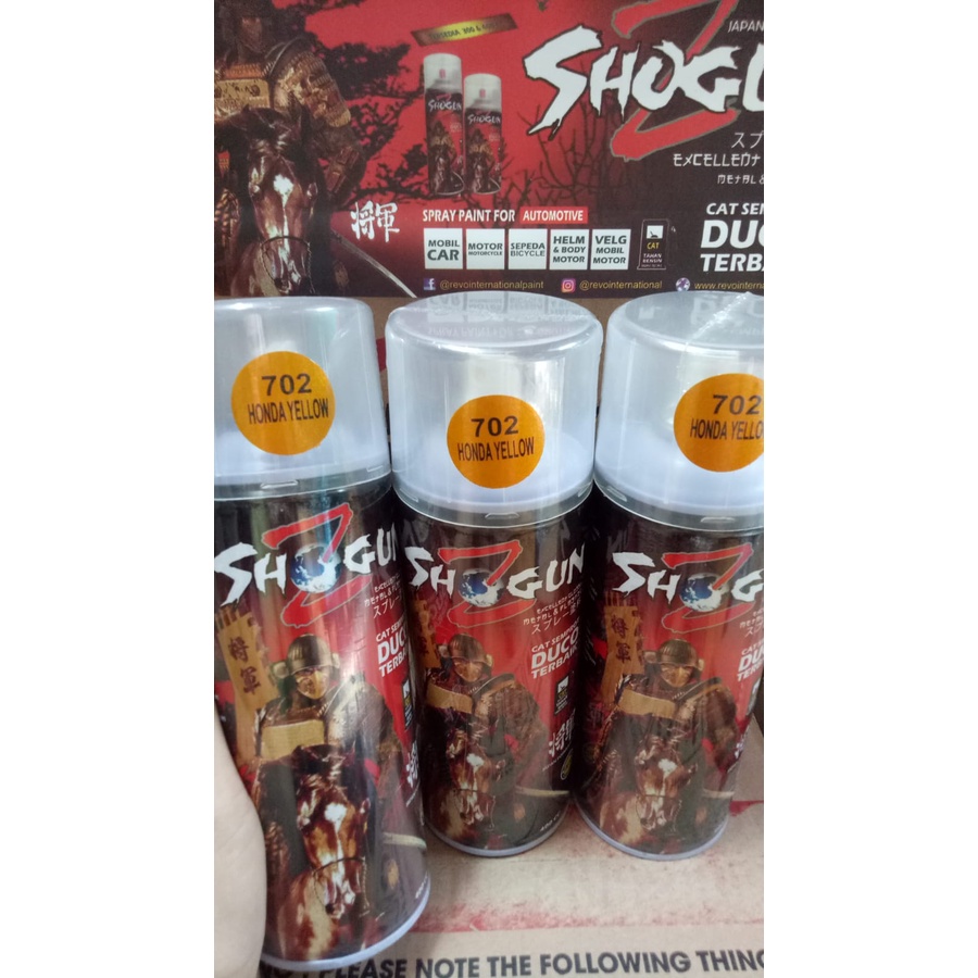 pilox pilox Cat semprot duco shogunz pilok shogun z  candytone honda yellow 702 400cc candy tone kuning