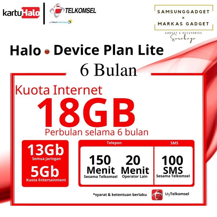 Kartu Internet Halo Device Plan Lite 6 Bulan Shopee Indonesia