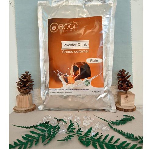 

Boga Powder Drink Premium Plain Rasa Choco Caramel 1 Kg l Tanpa Gula