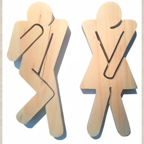 Papan Tanda Logo Toilet