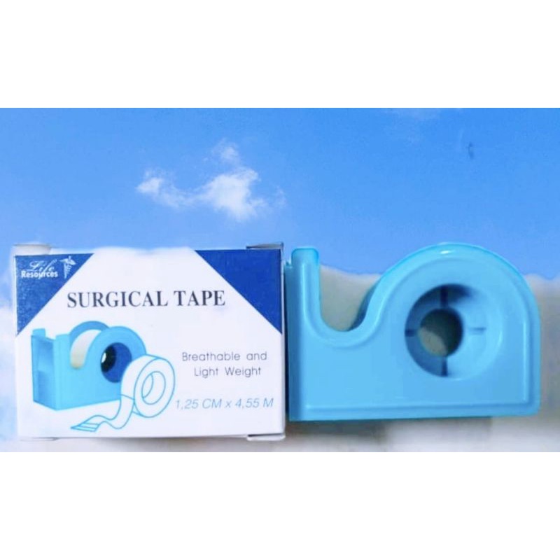 Micropore Surgical Tape Plester  1,25cm x 4,55cm ( 1/2inc ) &amp; 2,5cm x 4,55cm ( 1inc)