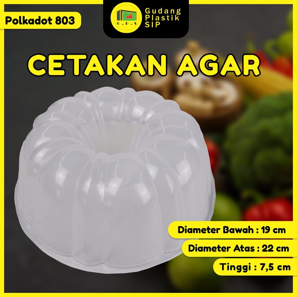 Cetakan Loyang Puding Agar / Polkadot Sedang 803