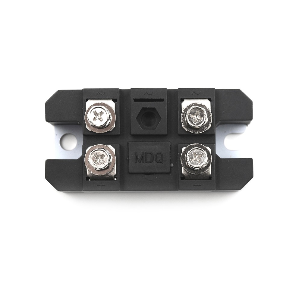 (Ele White) Mdq 100a Amp 1600v Volt Single 1 Phase Diode Rectifier Bridge Ts Bahan Metal