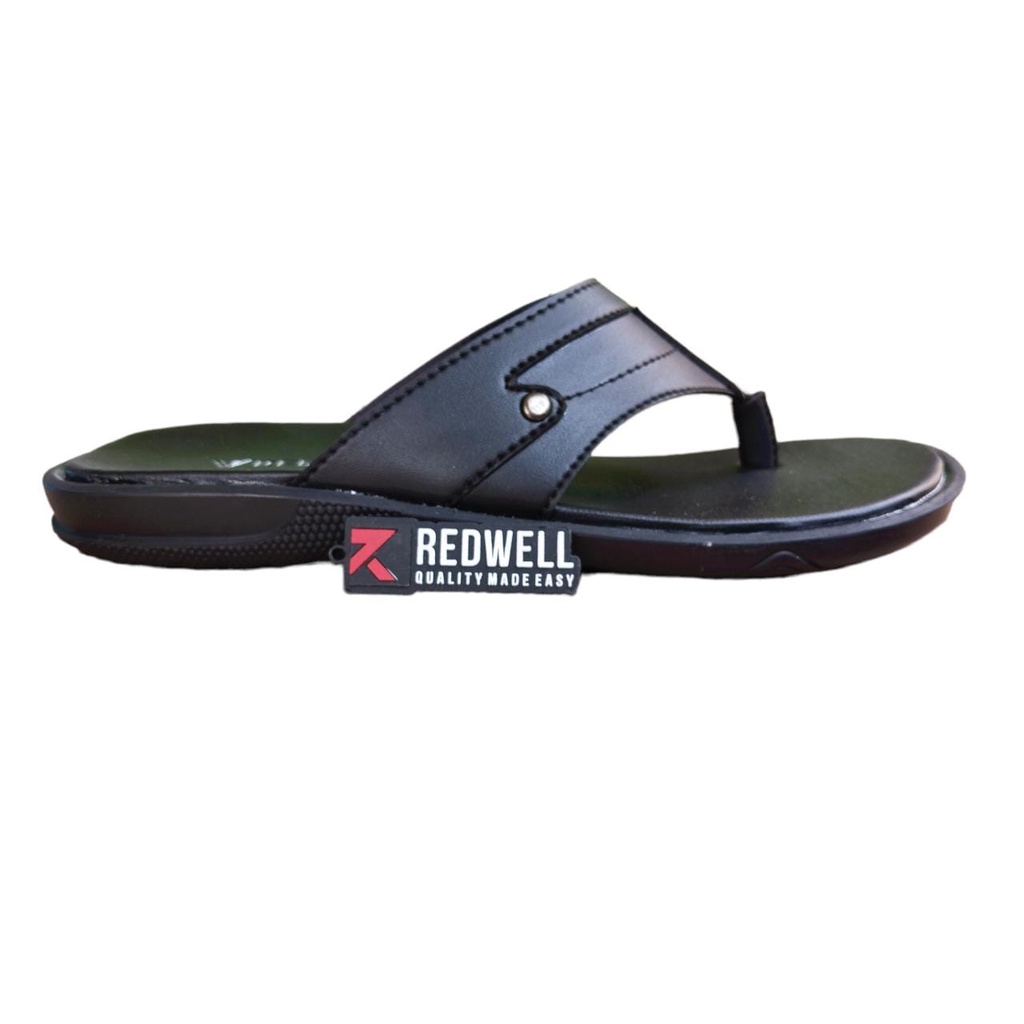 SANDAL PRIA CASUAL SENDAL KULIT ASLI DISTRO ORIGINAL SANDAL SLIDE JEPIT HITAM COKELAT