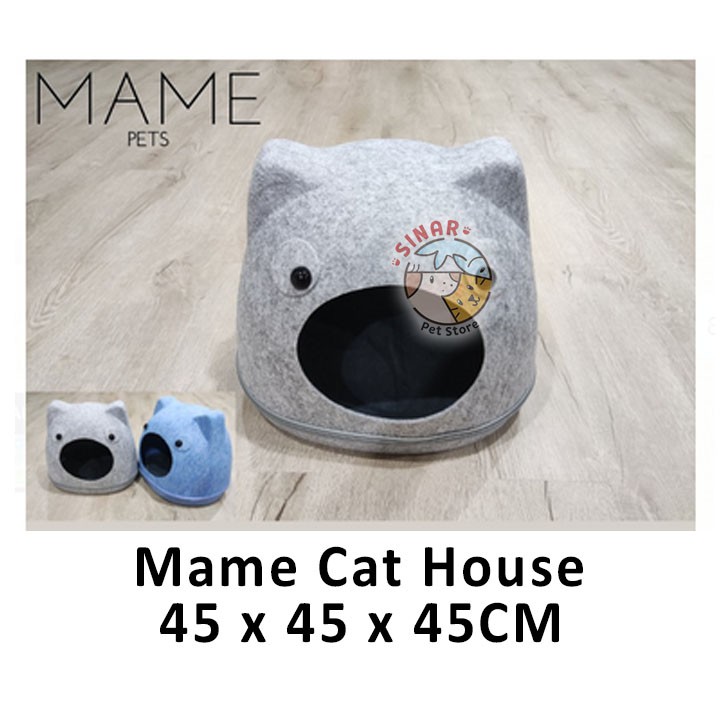 Mame Cat House Bantal Rumah Kucing Lucu Lembut Tempat Tidur Hewan 45 x 45 x 45CM