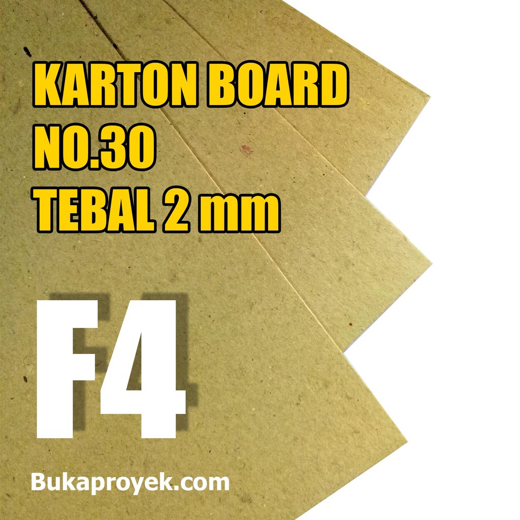 

5 Lembar Karton Board 2 mm No.30 - F4