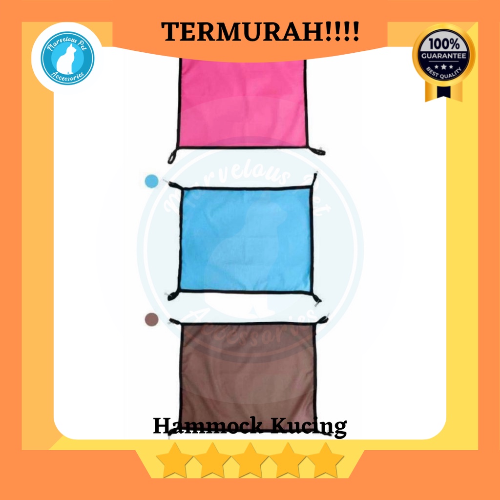 Tempat tidur Ayunan kucing gantung / cat hammock / ayunan kandang kucing-2