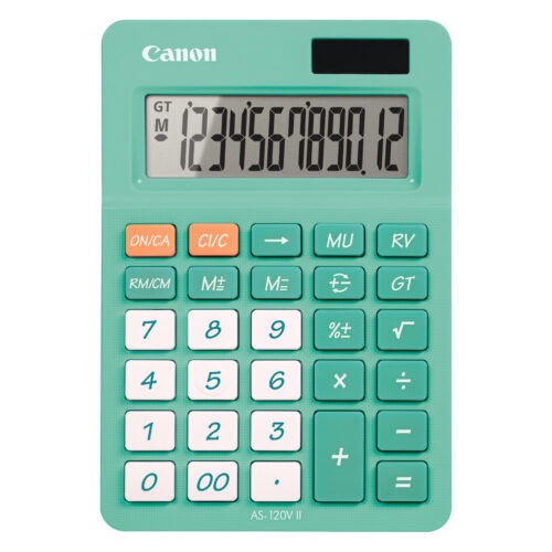 

Kalkulator Calculator Canon AS-120V AS-120 AS 120 V II Hijau - Desktop 12 Digit
