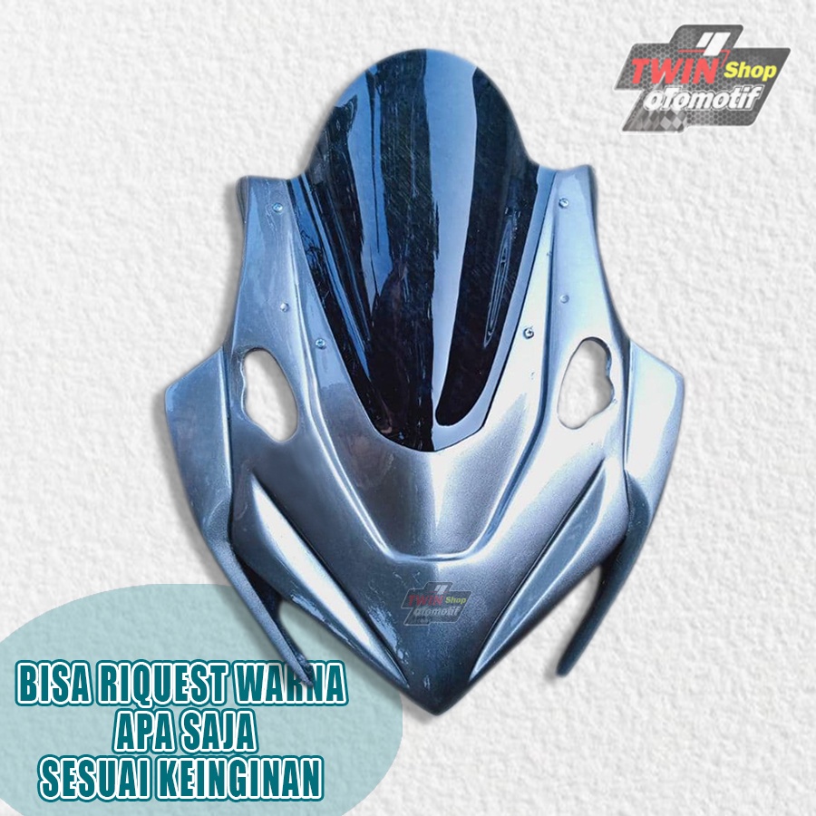 TOPENG HONDA NEW CBR150R FACELIFT V5 VISOR CBR 150R K45N SILVER