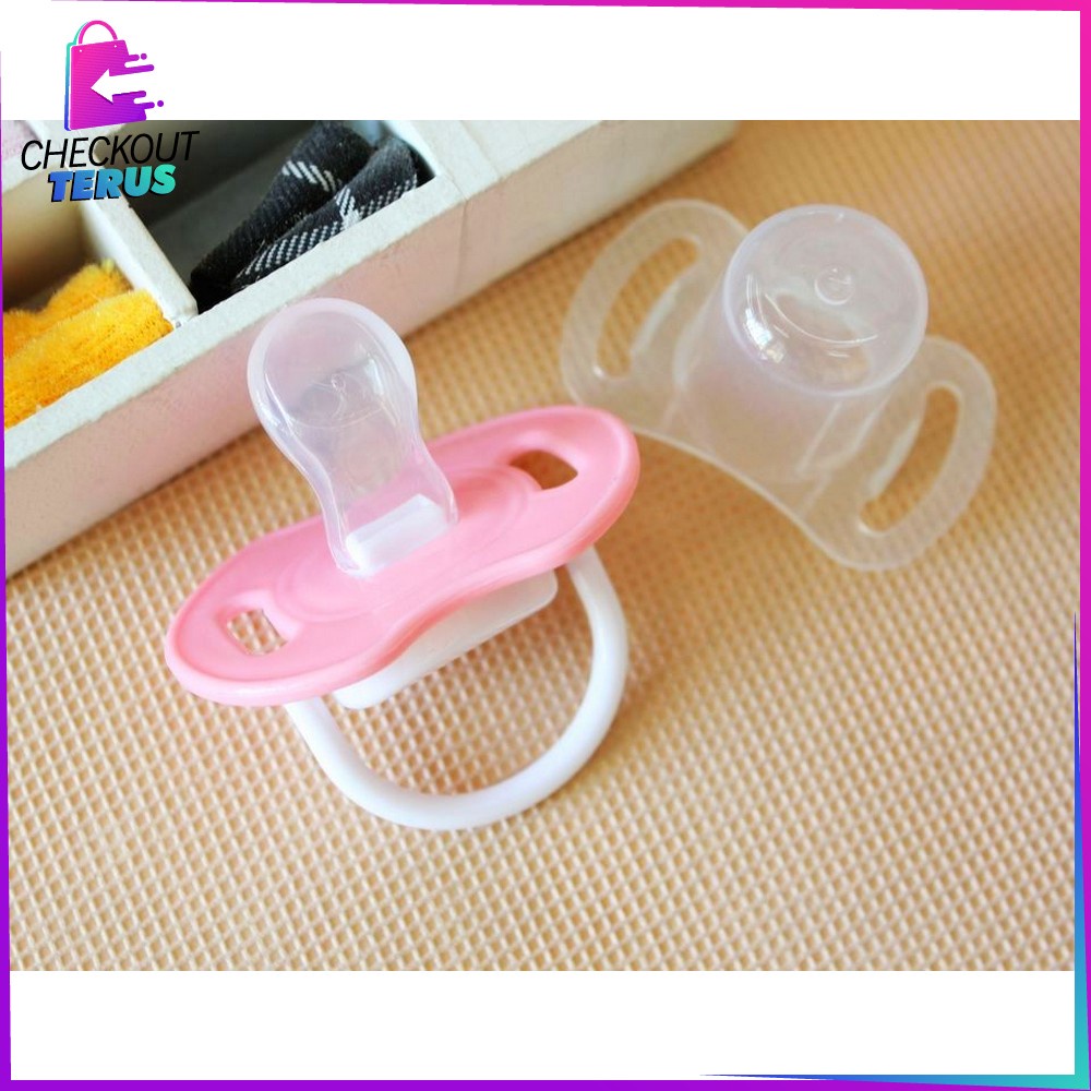 CT C46 Empeng Bayi Bentuk Bulat Dan Datar Baby Pacifier Kompeng Bayi Food Grade Dot Bayi Lucu Kompeng Grade
